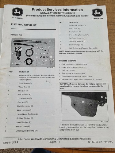 John deere curtis cab electric - john,